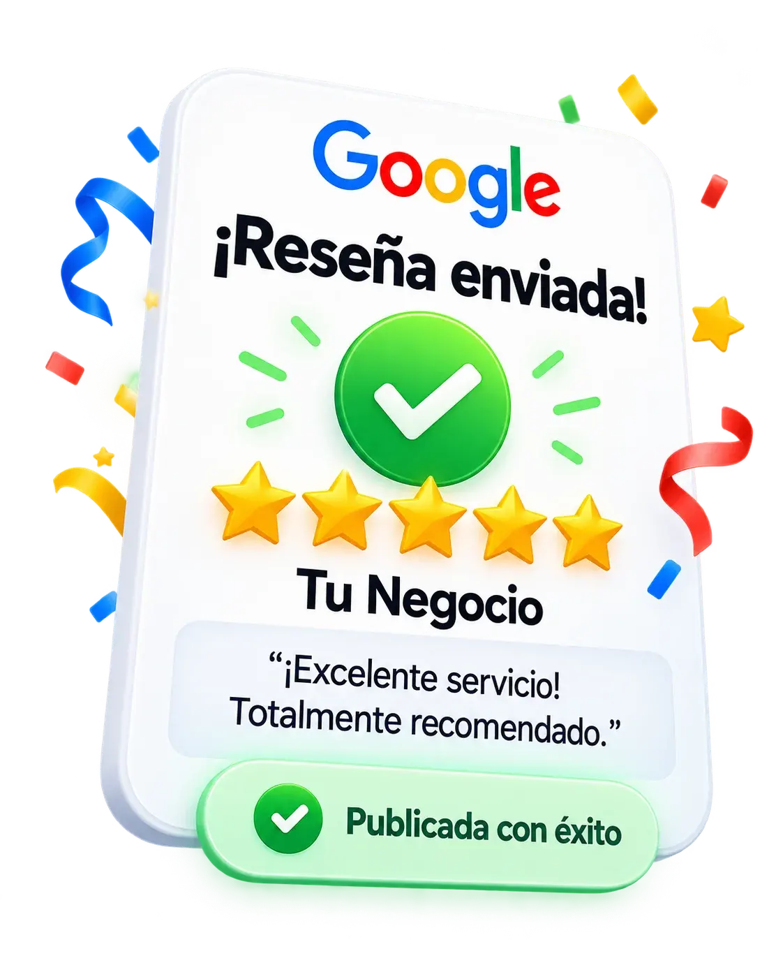 Pantalla ilustrativa para escribir y publicar una reseña en Google